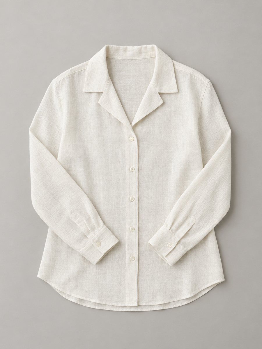 Women's ivory woven blouse, Rose Sourcing